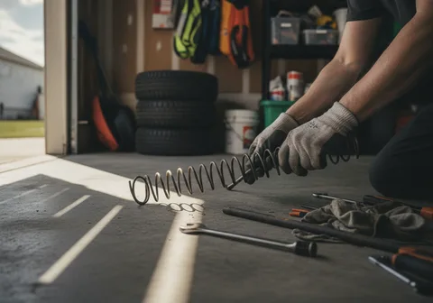 Broken Spring Replacement in Kitchener
